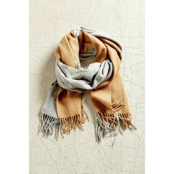 Donni Charm Accessories - Donni Charm Women's Color Block Scarf One Size Natural Donni Mix Stylish Winter